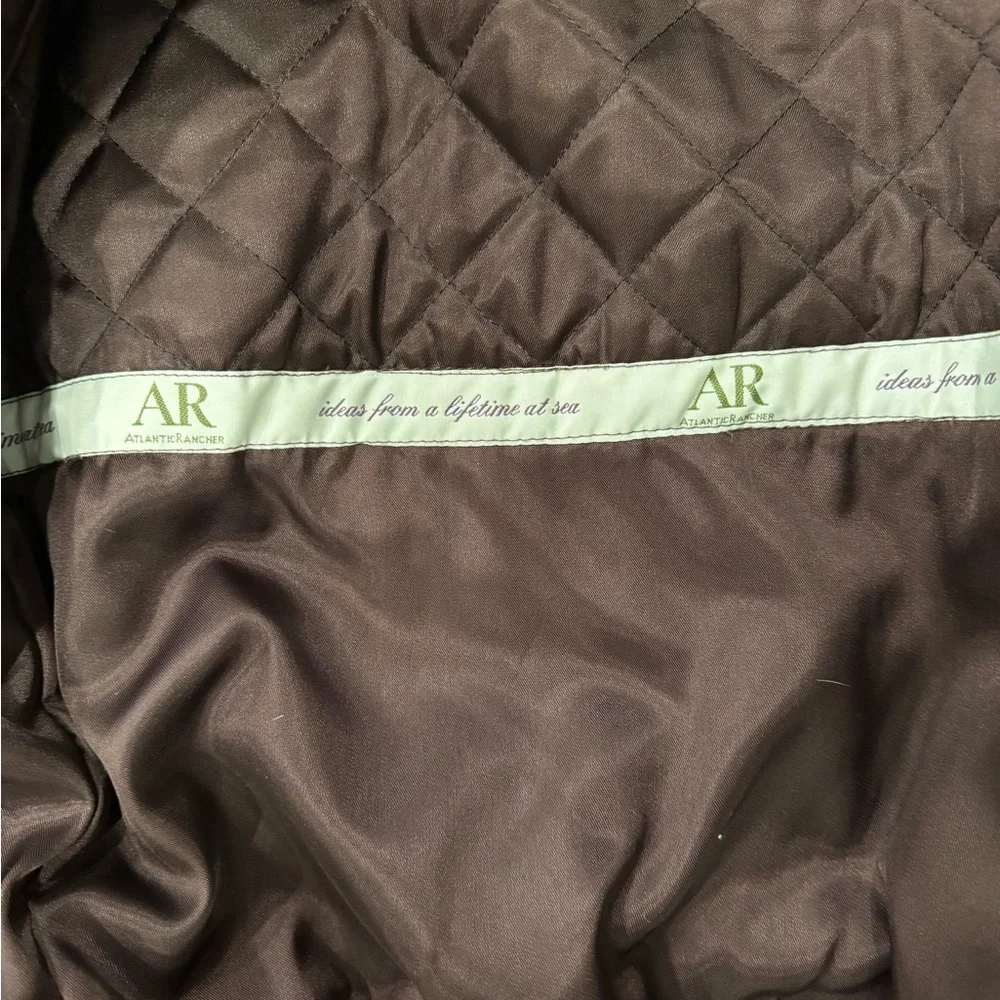 Vintage Atlantic Rancher Leather Lined Jacket Coat See Measurements Flaws - Picture 8 of 13